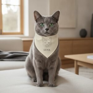 Bandana — Gato Azul Russo