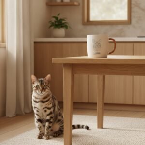 Caneca de cerâmica — Gato Bengal