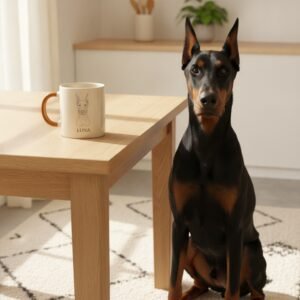 Caneca de cerâmica — Dobermann