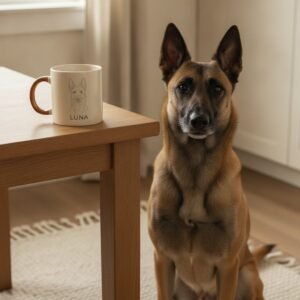 Caneca de cerâmica — Pastor Belga Malinois