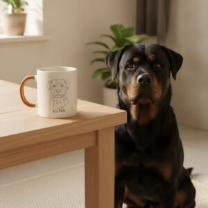 Caneca de cerâmica — Rottweiler