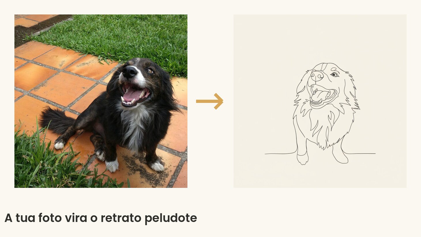 A foto do teu pet vira o retrato peludote
