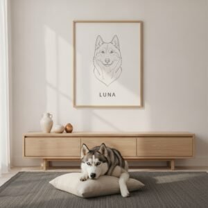 Poster 50×70 — Husky Siberiano
