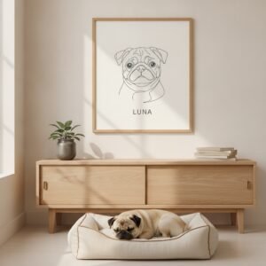 Poster 50×70 — Pug (Carlino)