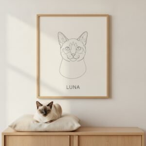 Poster 50×70 — Gato Siamês
