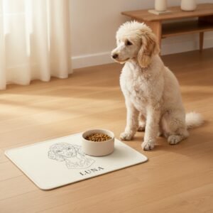 Tapete de alimentação — Caniche (Poodle)