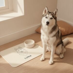Tapete de alimentação — Husky Siberiano