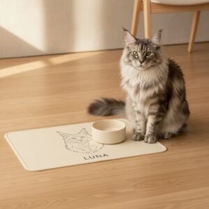 Tapete de alimentação — Maine Coon