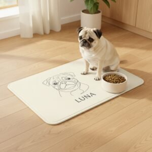 Tapete de alimentação — Pug (Carlino)