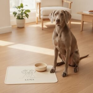 Tapete de alimentação — Weimaraner